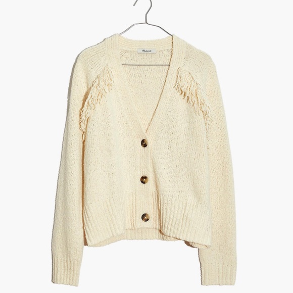 Madewell Chatterton Fringe Cardigan Sweater - Picture 4 of 5